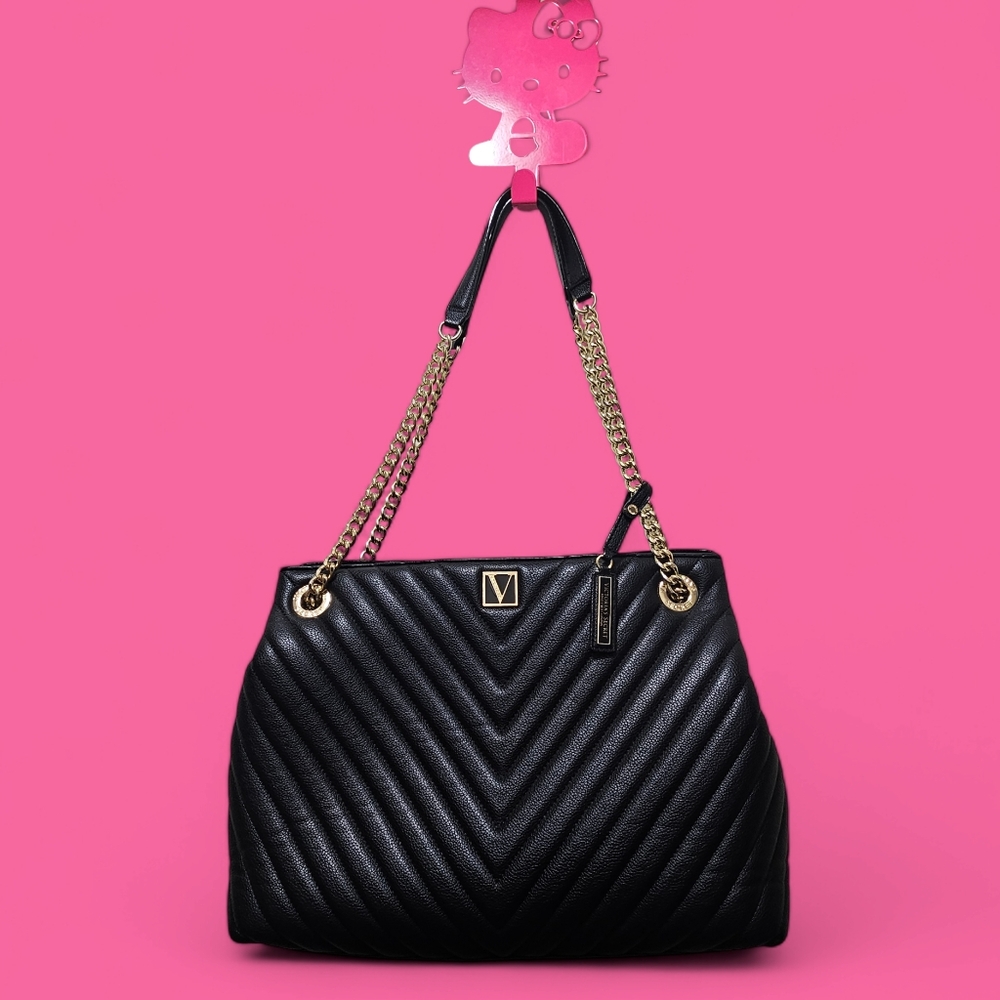 Black Quilted Victoria Secret Purse